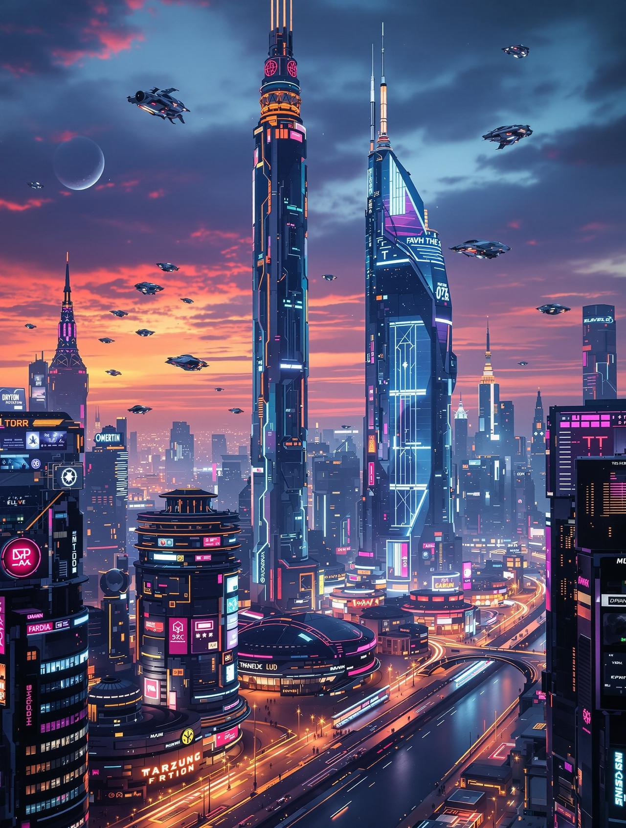 未来影院-未来都市-科幻短片高清海报